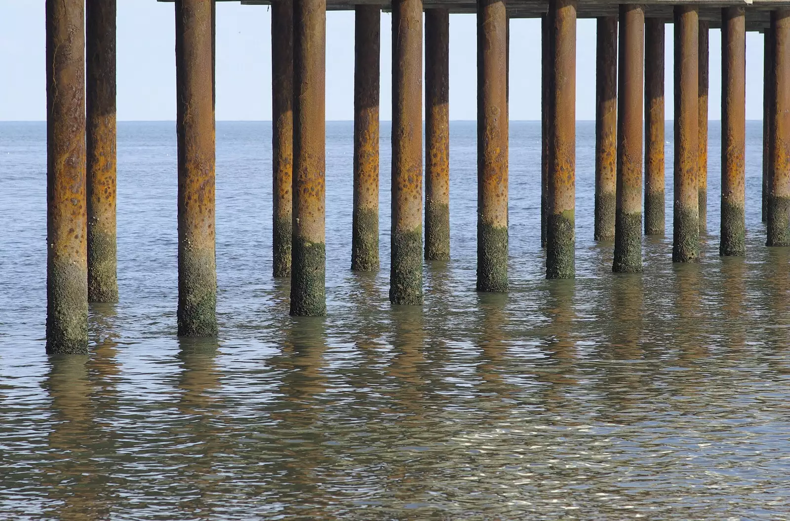 The legs of Southwold Pier, from Coldham's Traffic Light Destruction, and a Trip to the Pier, Cambridge and Southwold - 21st October 2007