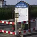 The car park sign has been fenced off, Coldham's Traffic Light Destruction, and a Trip to the Pier, Cambridge and Southwold - 21st October 2007