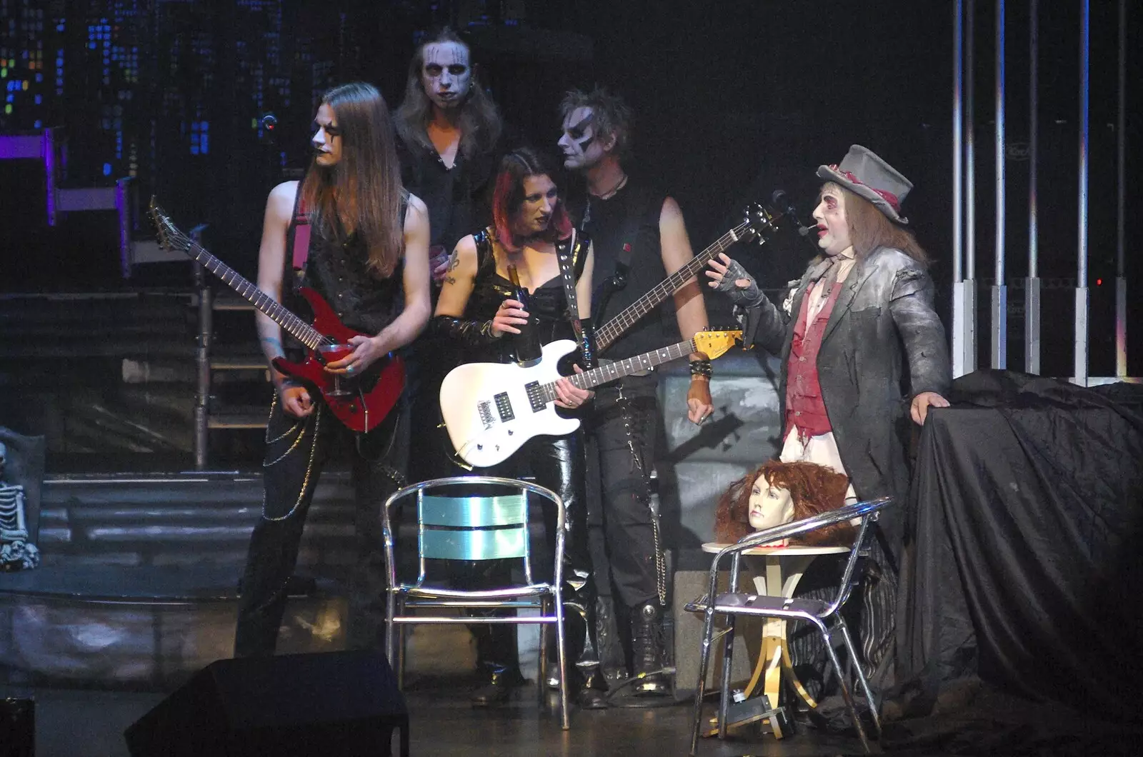 Mary and Stringfellow, from Hell Mary and Vampires Rock, Broadway Theatre, Peterborough - 26th October 2007