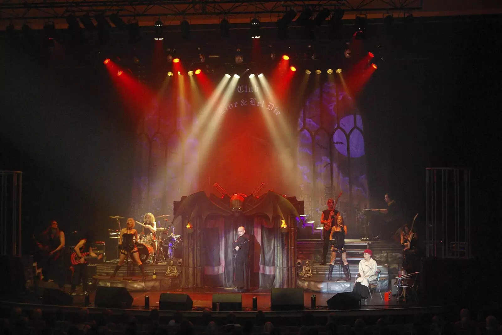 The whole stage, from Hell Mary and Vampires Rock, Broadway Theatre, Peterborough - 26th October 2007