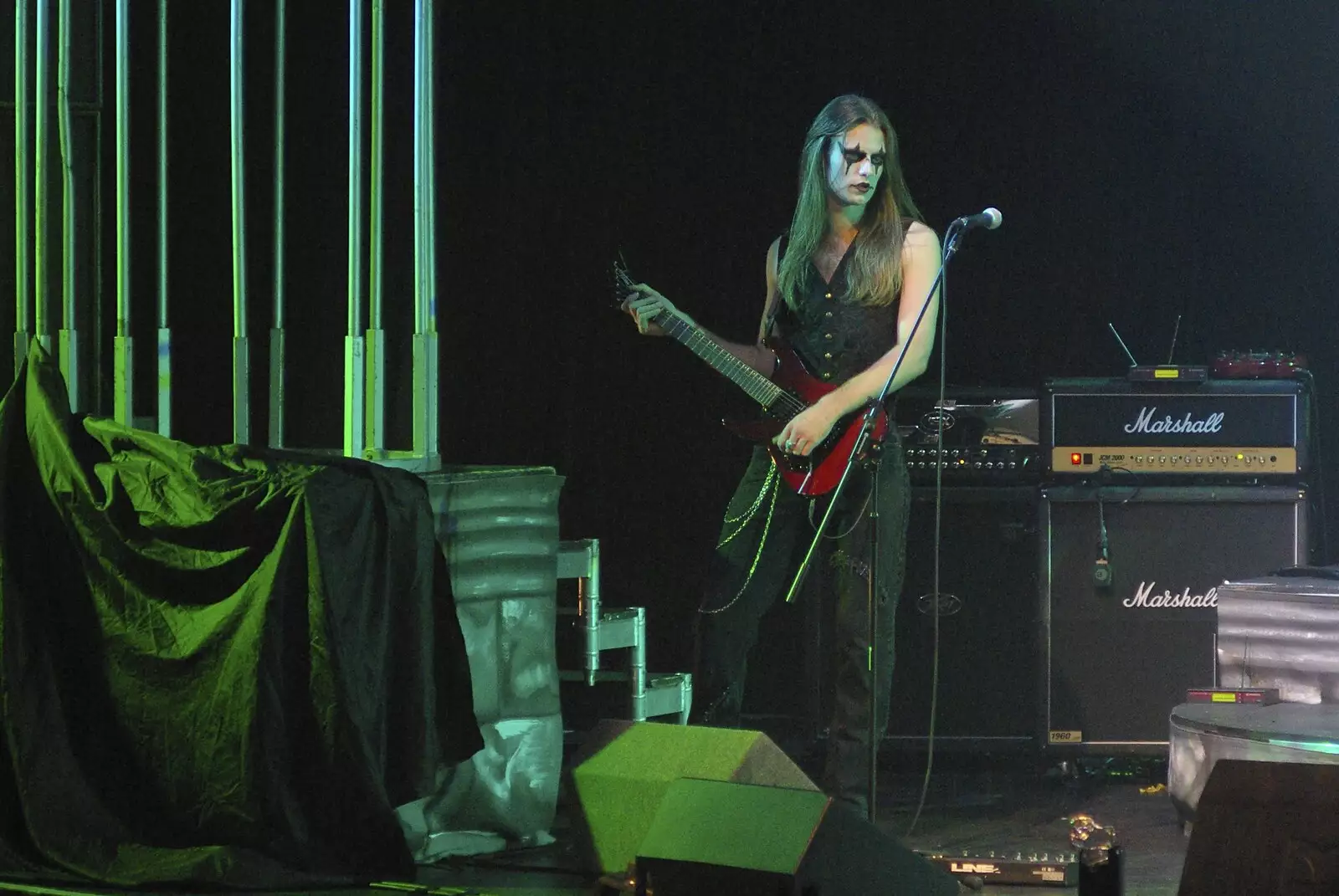 Another guitar, from Hell Mary and Vampires Rock, Broadway Theatre, Peterborough - 26th October 2007