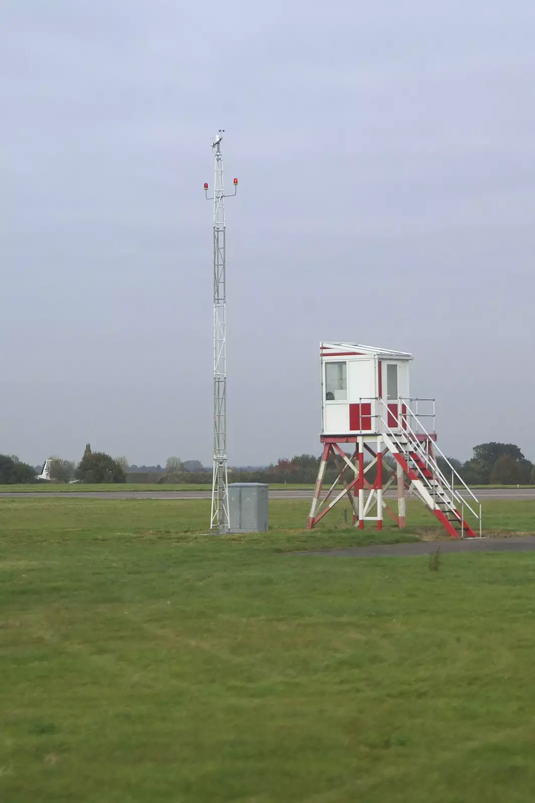 A stray lifeguard tower has been left by the runway, from Apple Pressing, and Isobel's 30th in Blackrock, Dublin, Ireland - 2nd November 2007