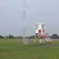 A stray lifeguard tower has been left by the runway, Apple Pressing, and Isobel's 30th in Blackrock, Dublin, Ireland - 2nd November 2007