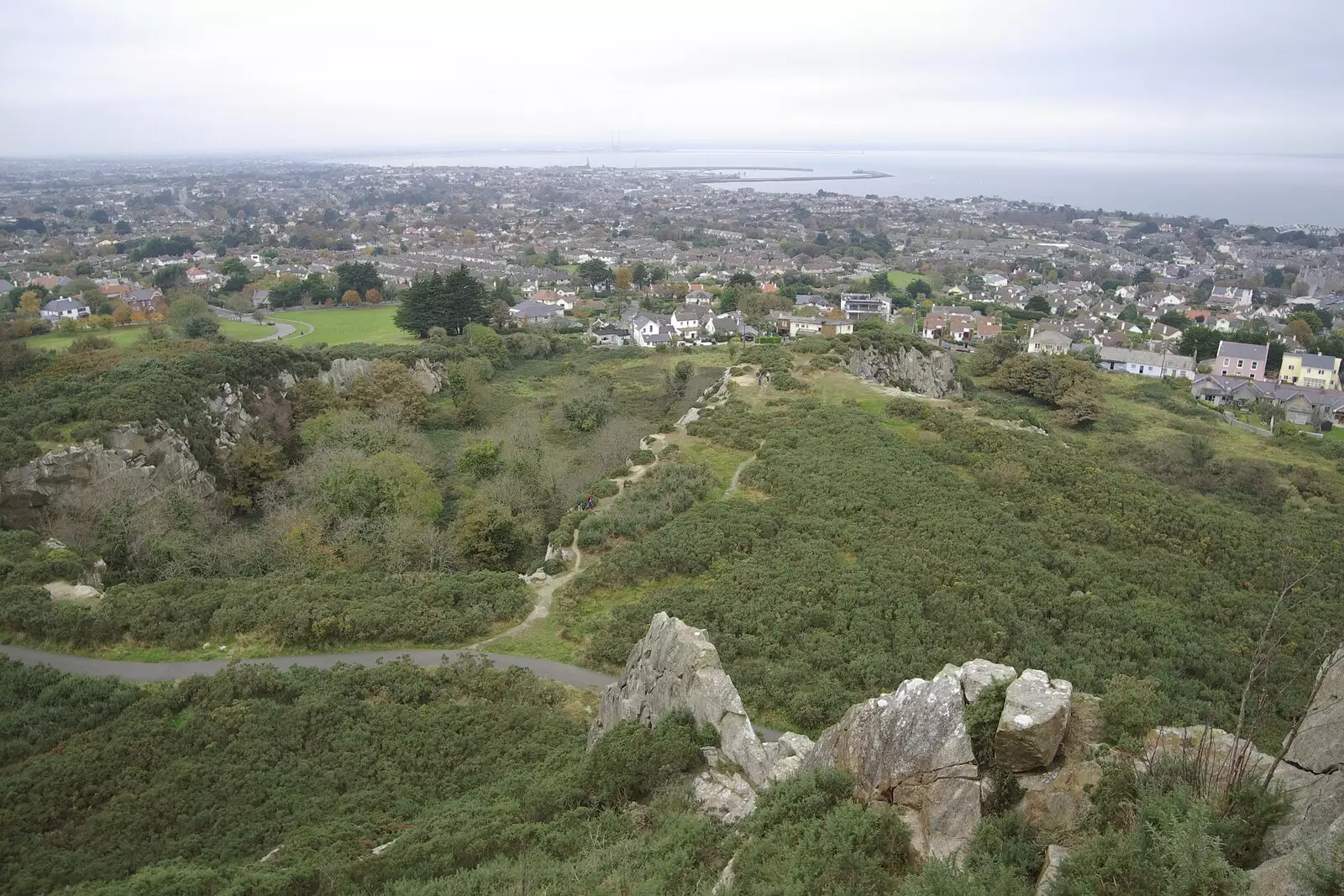 A view over the town, from Apple Pressing, and Isobel's 30th in Blackrock, Dublin, Ireland - 2nd November 2007