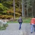 Isobel and Noddy stomp around, Reflections: A Day at Glendalough, County Wicklow, Ireland - 3rd November 2007