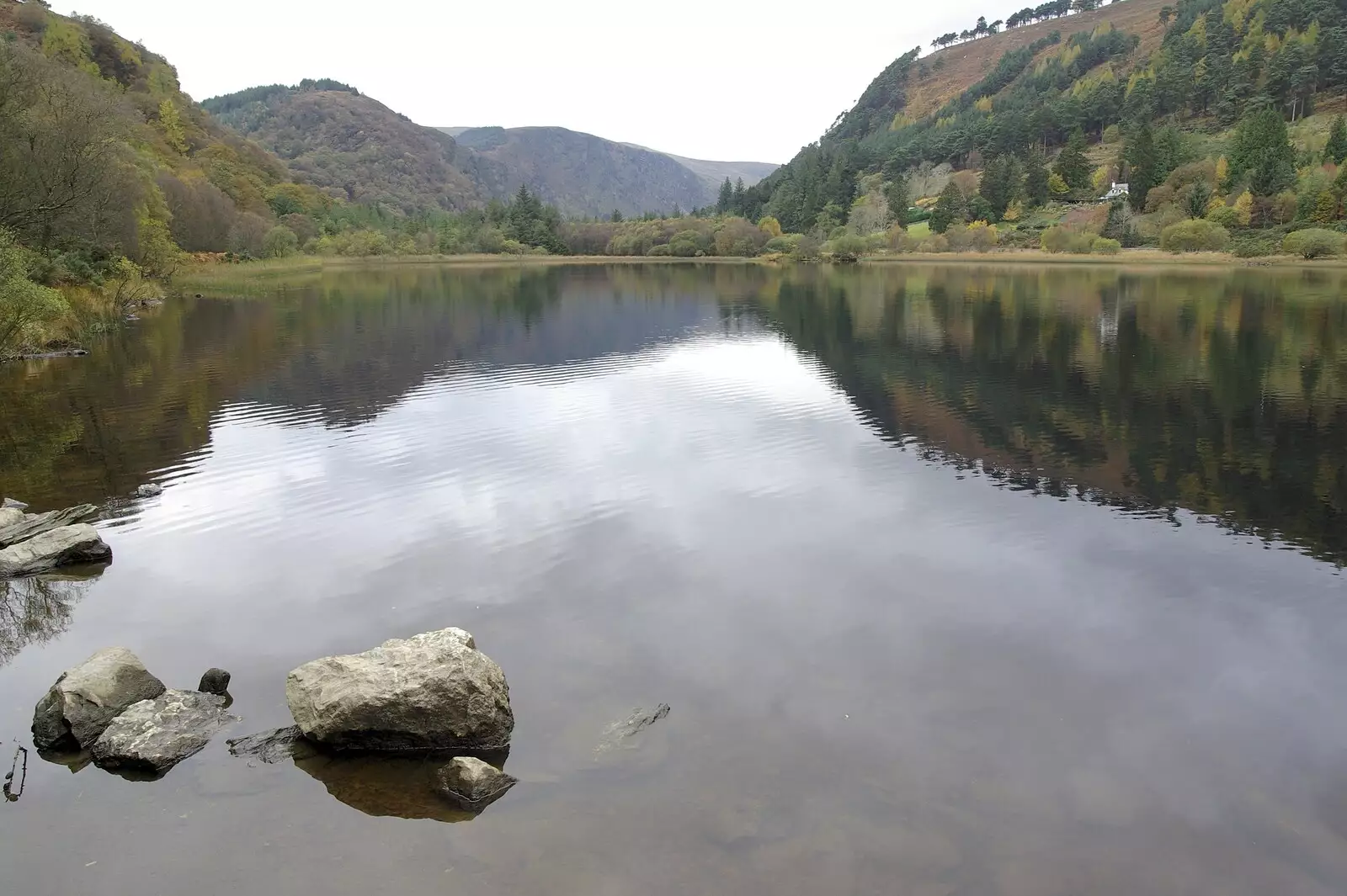 A placid lake, from Reflections: A Day at Glendalough, County Wicklow, Ireland - 3rd November 2007