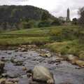A view of the river, and monks' towers, Reflections: A Day at Glendalough, County Wicklow, Ireland - 3rd November 2007