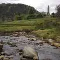 A view of the river, and monks' towers, Reflections: A Day at Glendalough, County Wicklow, Ireland - 3rd November 2007