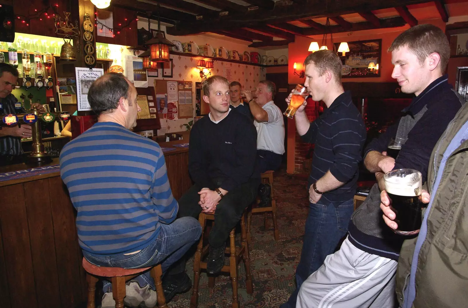 Mikey-P's on the cider, from The Boy Phil Leaves, Swan Inn, Brome, Suffolk - 4th November 2007