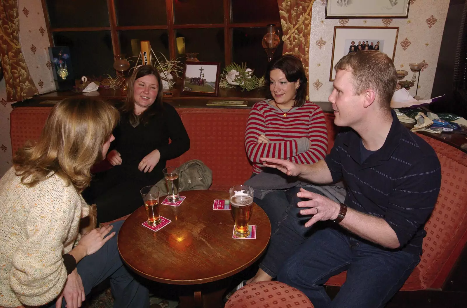 Mikey chats away, from The Boy Phil Leaves, Swan Inn, Brome, Suffolk - 4th November 2007