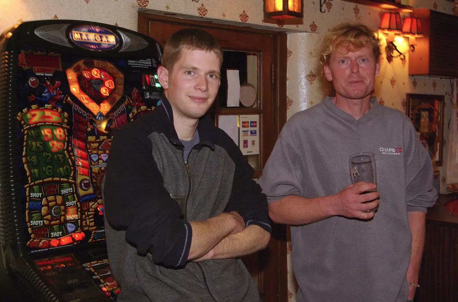 The Boy Phil and Wavy, from The Boy Phil Leaves, Swan Inn, Brome, Suffolk - 4th November 2007