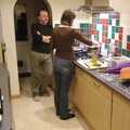 Cambridge Fireworks, and Dinner at Caroline and John's, Cambridge - 5th November 2007, John and Caroline in the kitchen