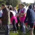 Runners in pink tutus, Isobel and the Science Park Fun Run, Milton Road, Cambridge - 16th November 2007