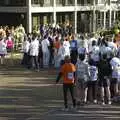 The crowd outside Cambridge Consulting, Isobel and the Science Park Fun Run, Milton Road, Cambridge - 16th November 2007