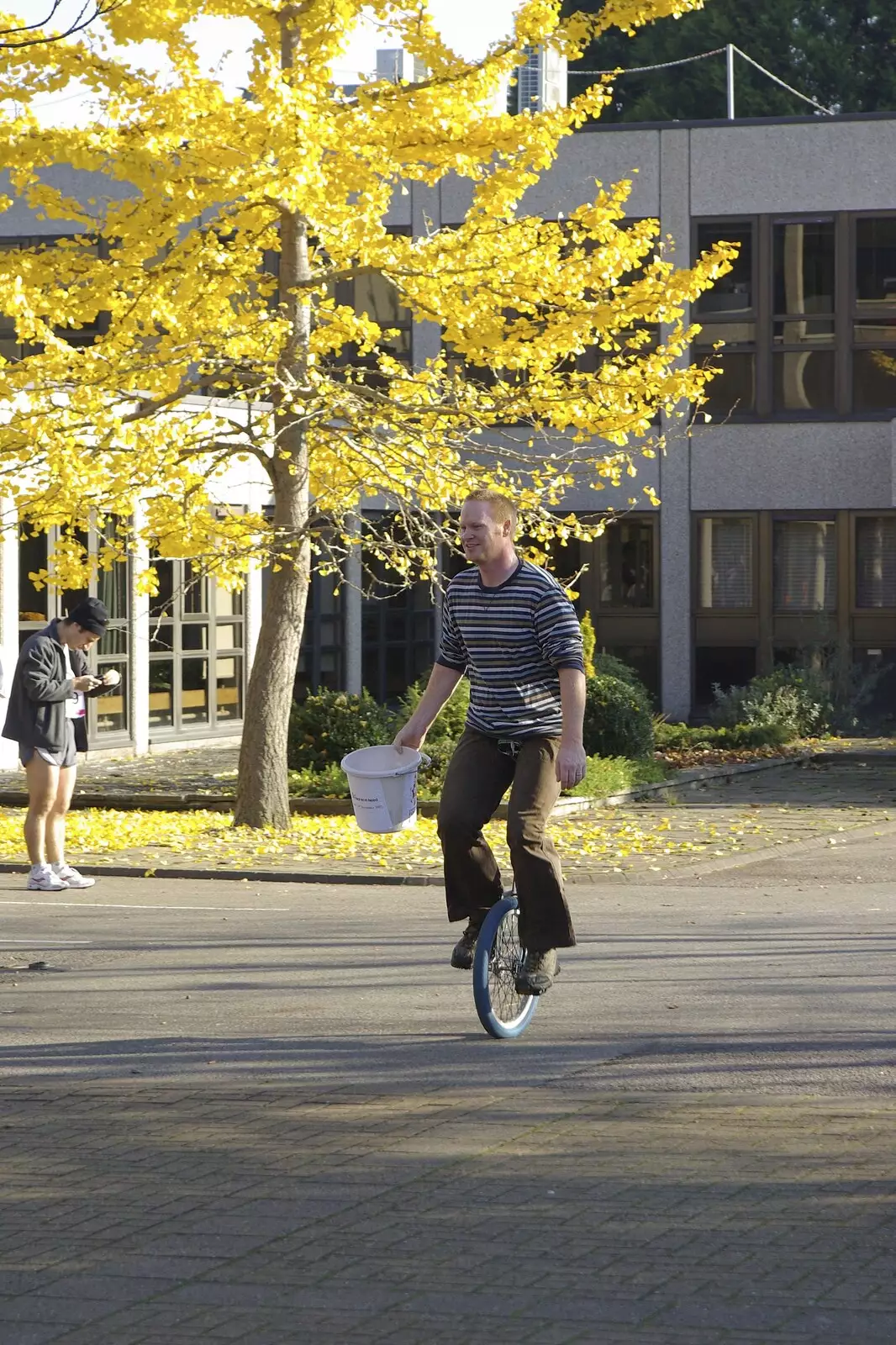 A unicycle entry, from Isobel and the Science Park Fun Run, Milton Road, Cambridge - 16th November 2007