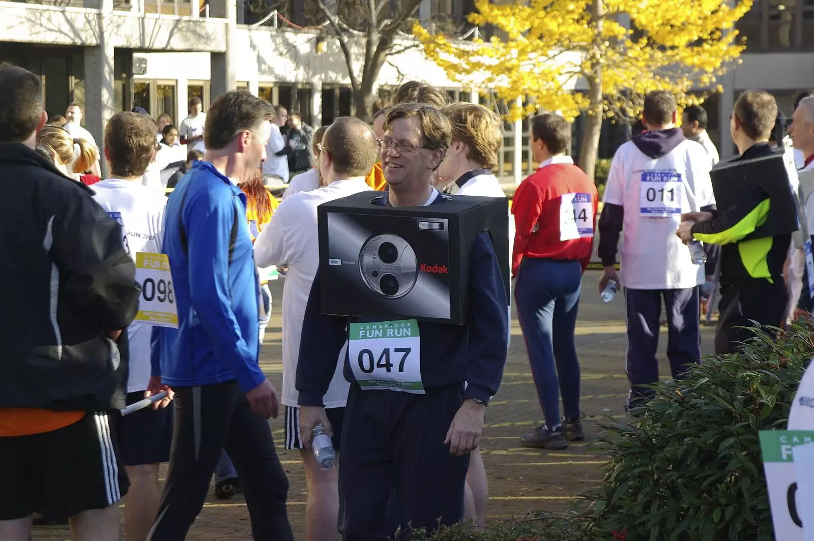 One of the Kodak team, from Isobel and the Science Park Fun Run, Milton Road, Cambridge - 16th November 2007