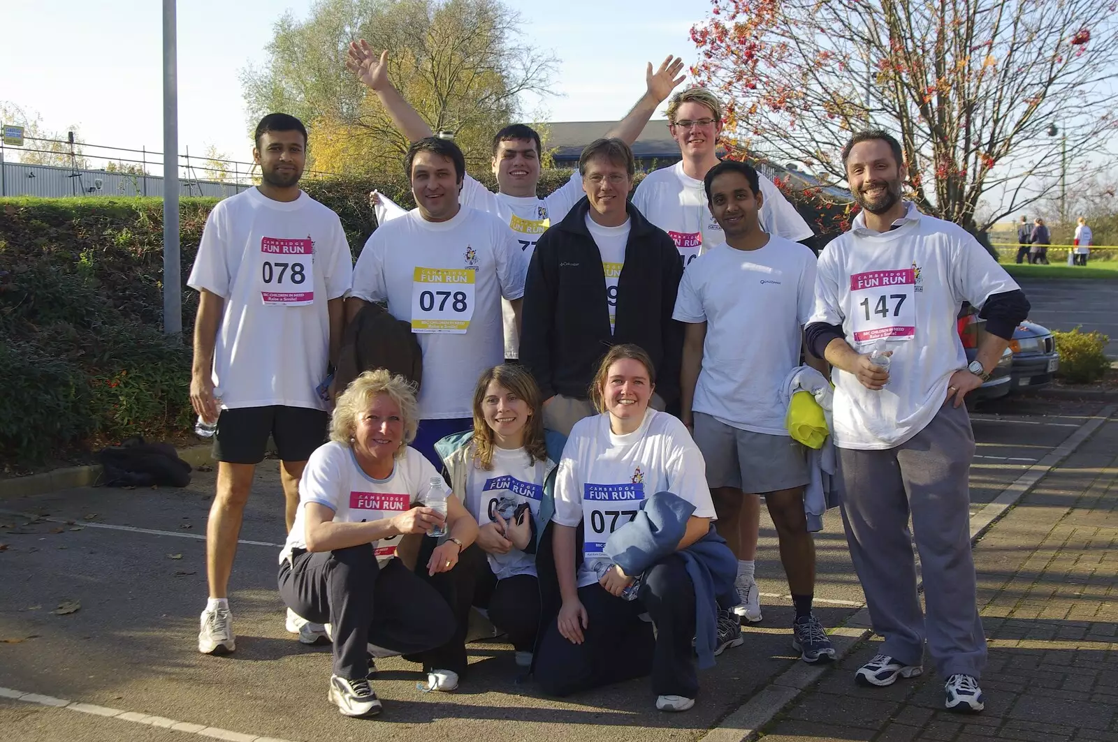 The Qualcomm team, from Isobel and the Science Park Fun Run, Milton Road, Cambridge - 16th November 2007