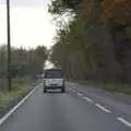 Jo's van heads off down the A140, The BBs On Tour, Gatwick Copthorne, West Sussex - 24th November 2007