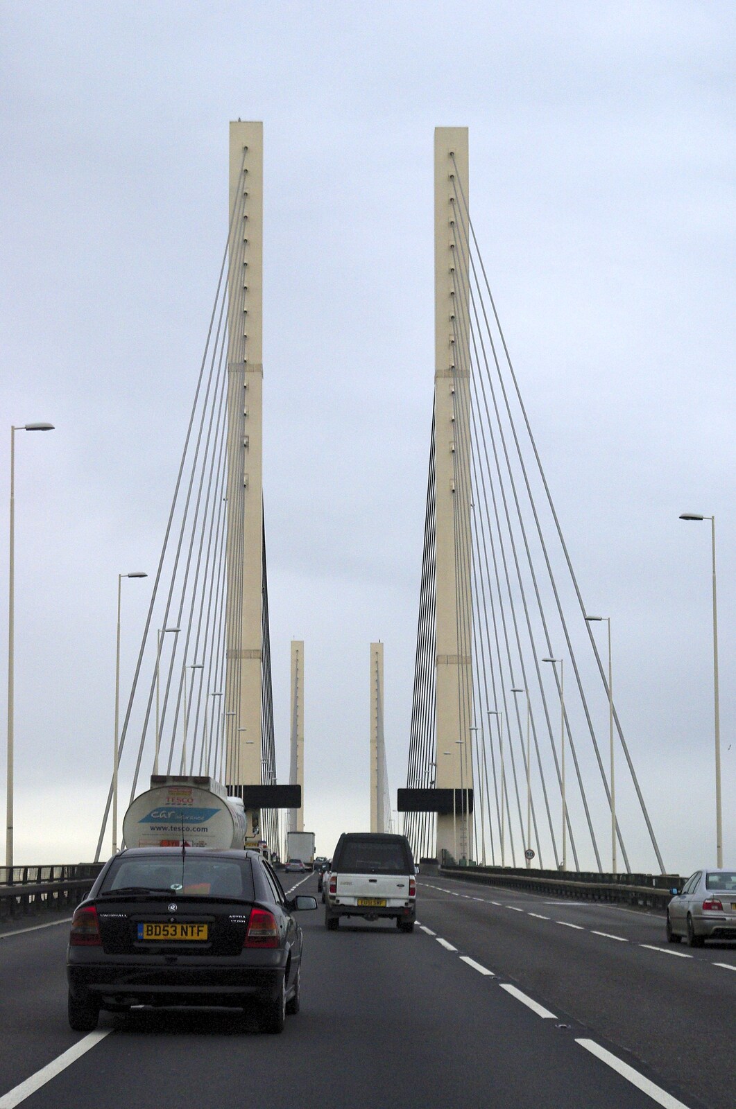The QE2 bridge on the Dartford Crossing from The BBs On Tour, Gatwick Copthorne, West Sussex - 24th November 2007