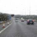 The M23 through a rainy windscreen, The BBs On Tour, Gatwick Copthorne, West Sussex - 24th November 2007