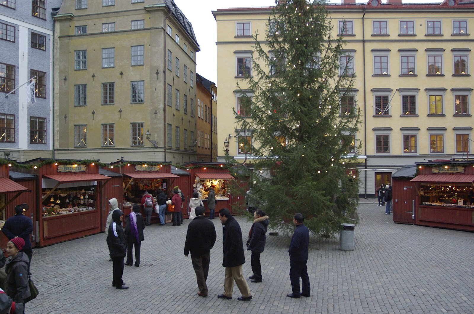 A festive Christmas tree from Gamla Stan, Stockholm, Sweden - 15th December 2007