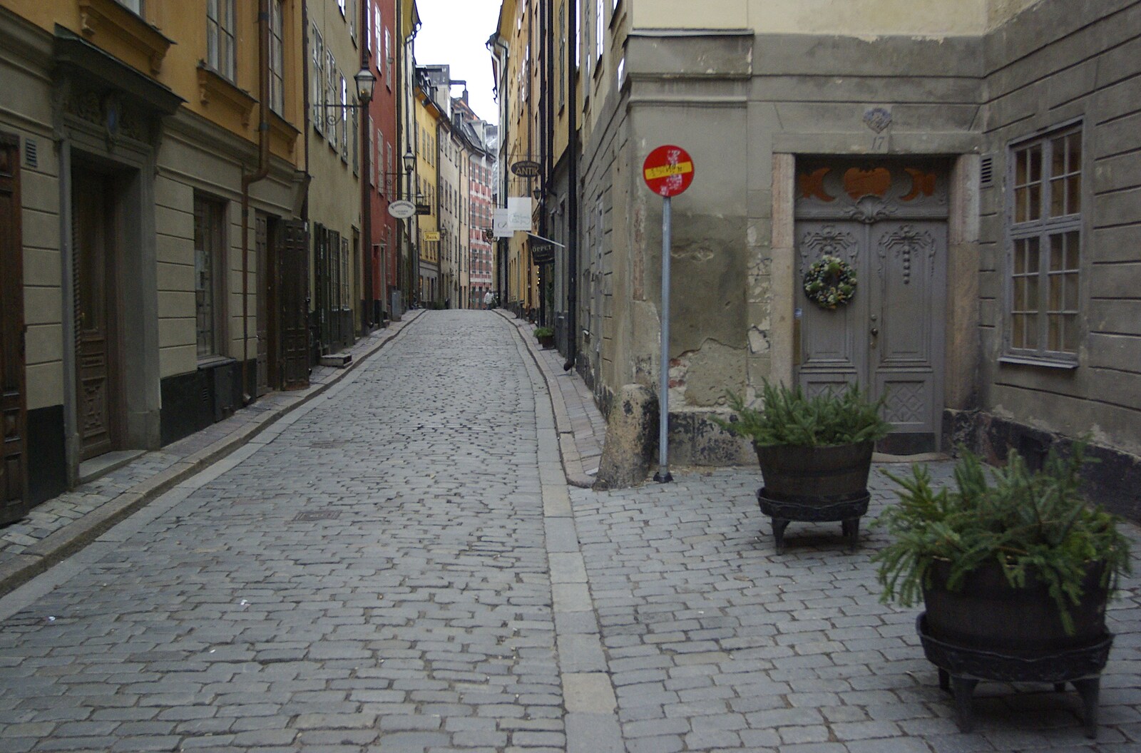 Nicely cobbled lane from Gamla Stan, Stockholm, Sweden - 15th December 2007