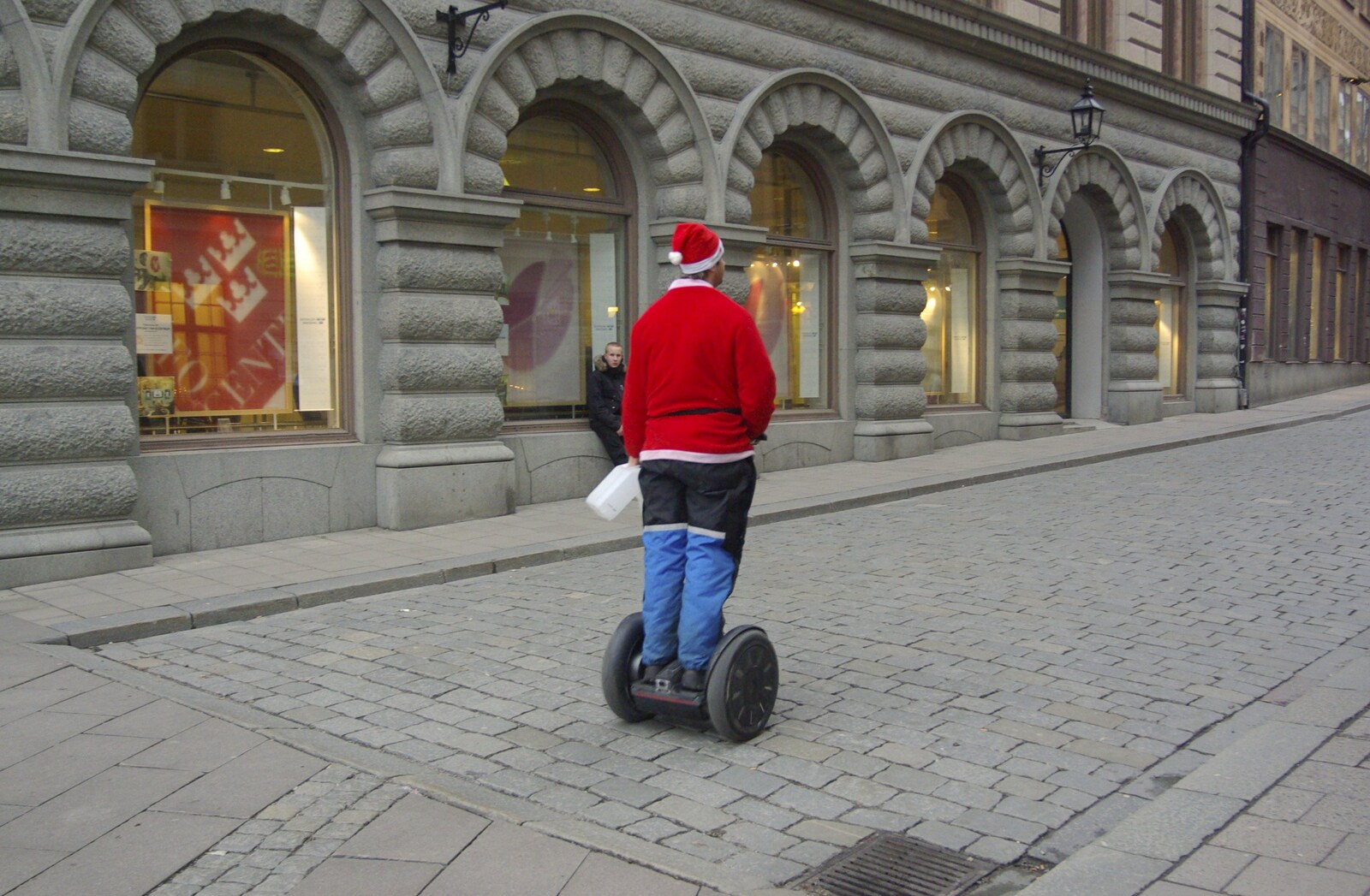 A Santa on a Segway from Gamla Stan, Stockholm, Sweden - 15th December 2007