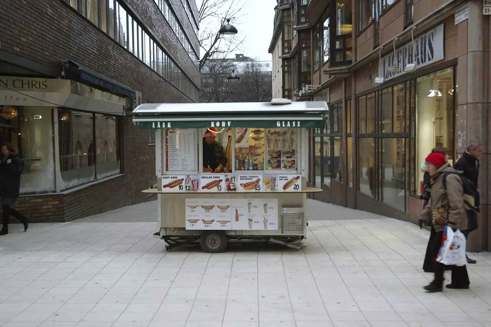 A mobile sausage van, from Gamla Stan, Stockholm, Sweden - 15th December 2007