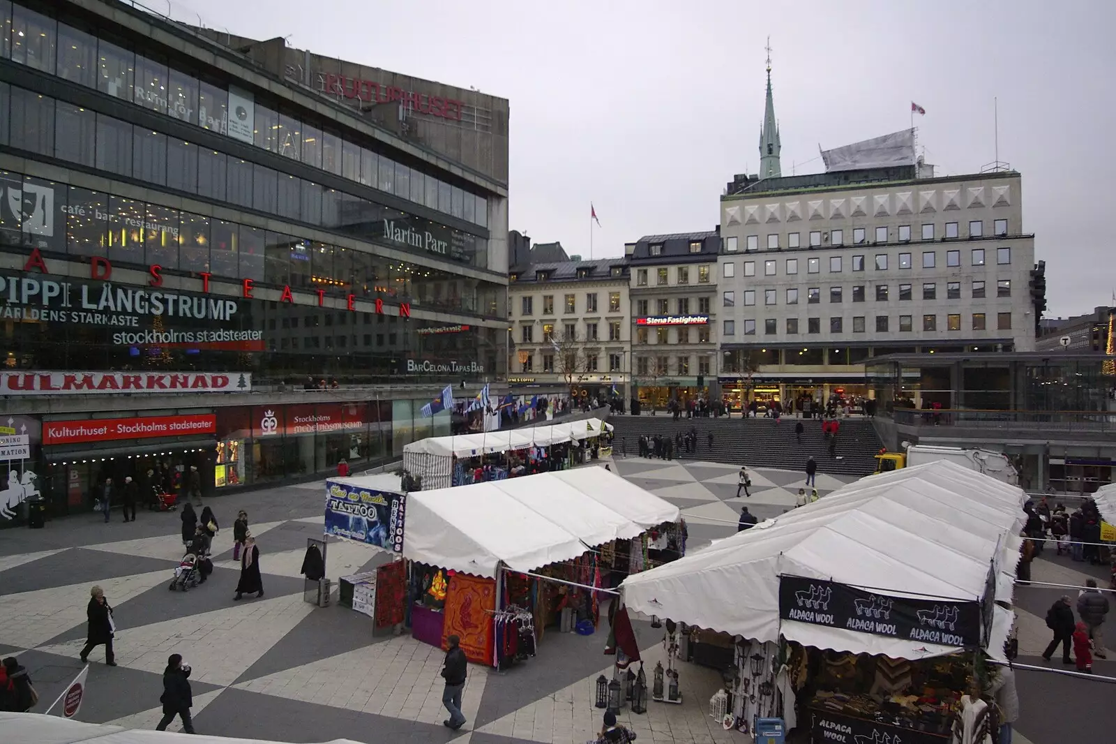 A modern square, from Gamla Stan, Stockholm, Sweden - 15th December 2007