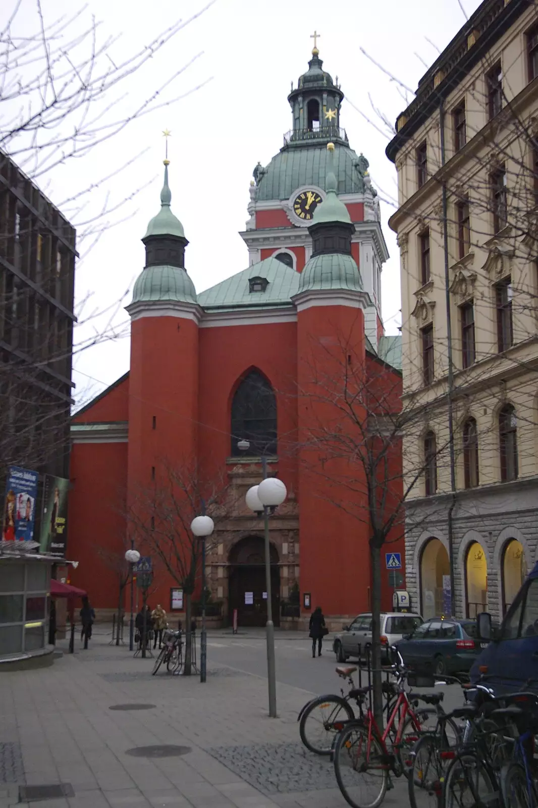 A bright red church, from Gamla Stan, Stockholm, Sweden - 15th December 2007