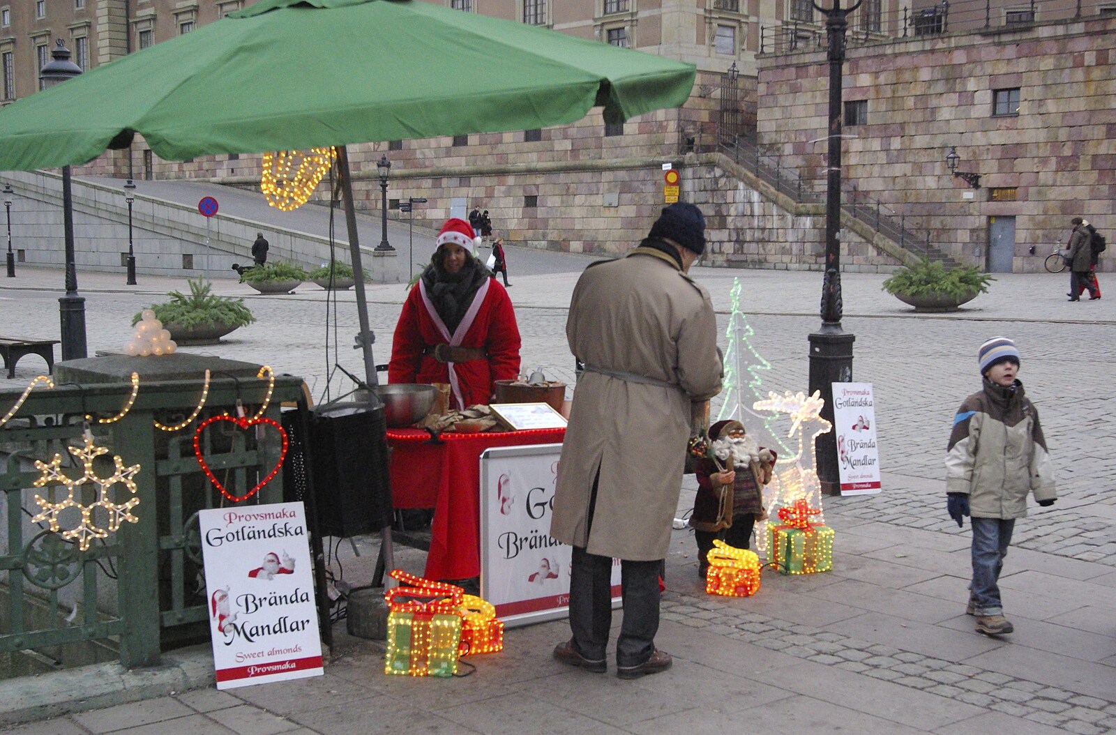 A Christmas stall from Gamla Stan, Stockholm, Sweden - 15th December 2007