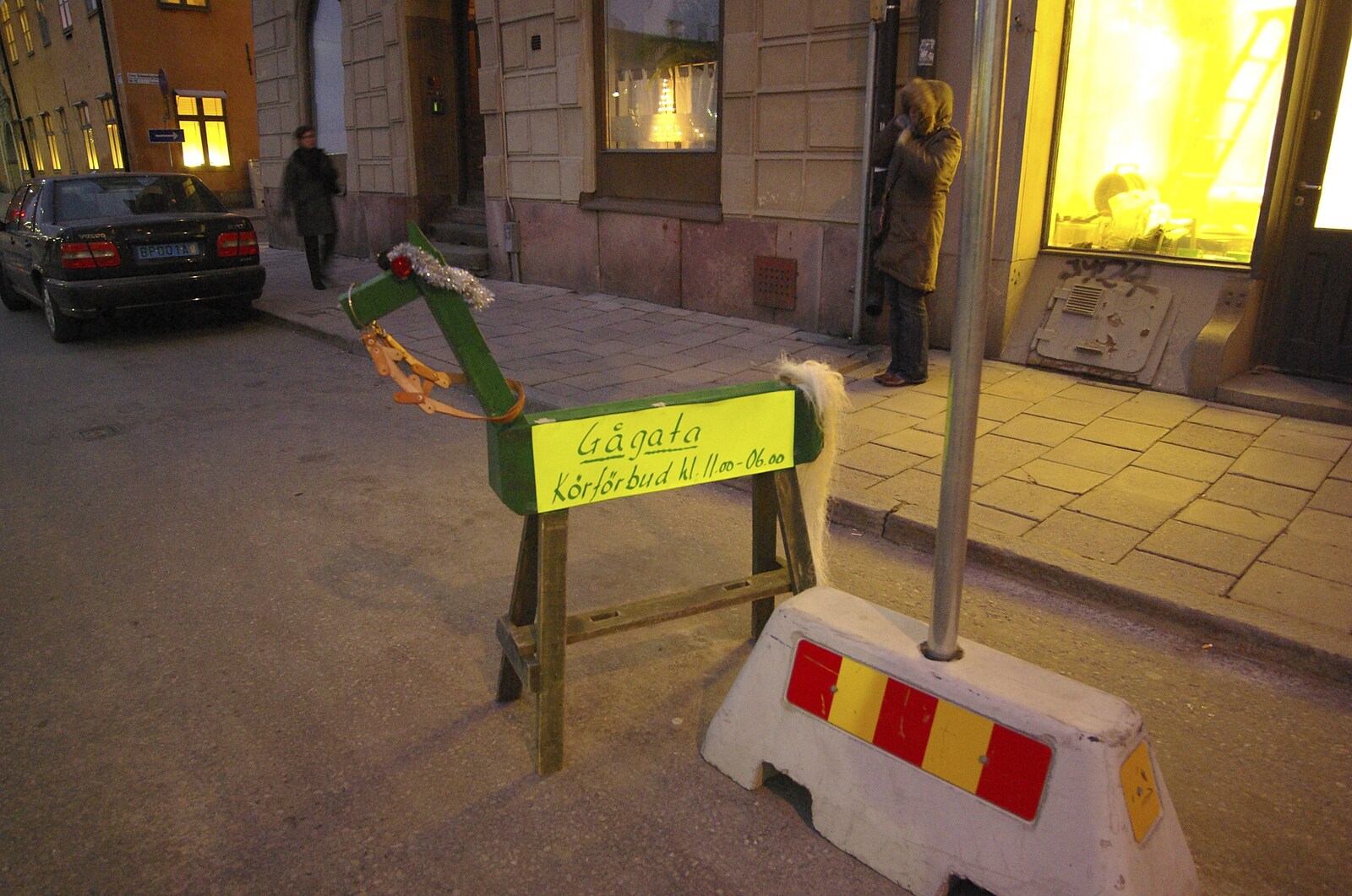 A kind of makeshift wooden horse from Gamla Stan, Stockholm, Sweden - 15th December 2007