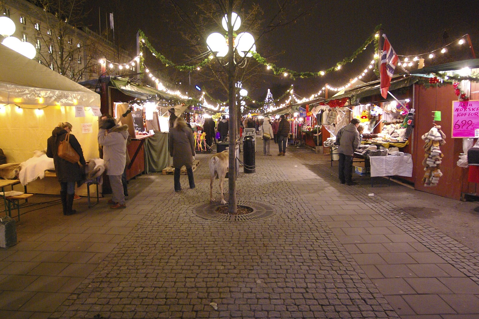 Night market from Gamla Stan, Stockholm, Sweden - 15th December 2007