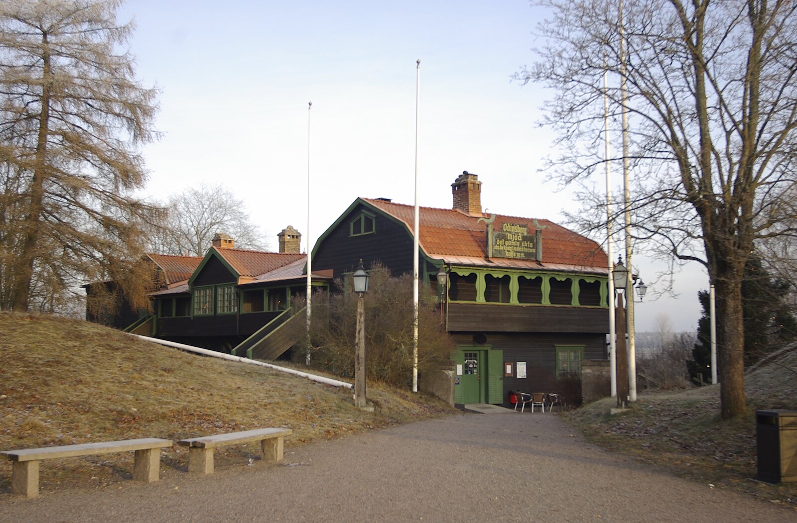 Museum buildings from Gamla Uppsala, Uppsala County, Sweden - 16th December 2007