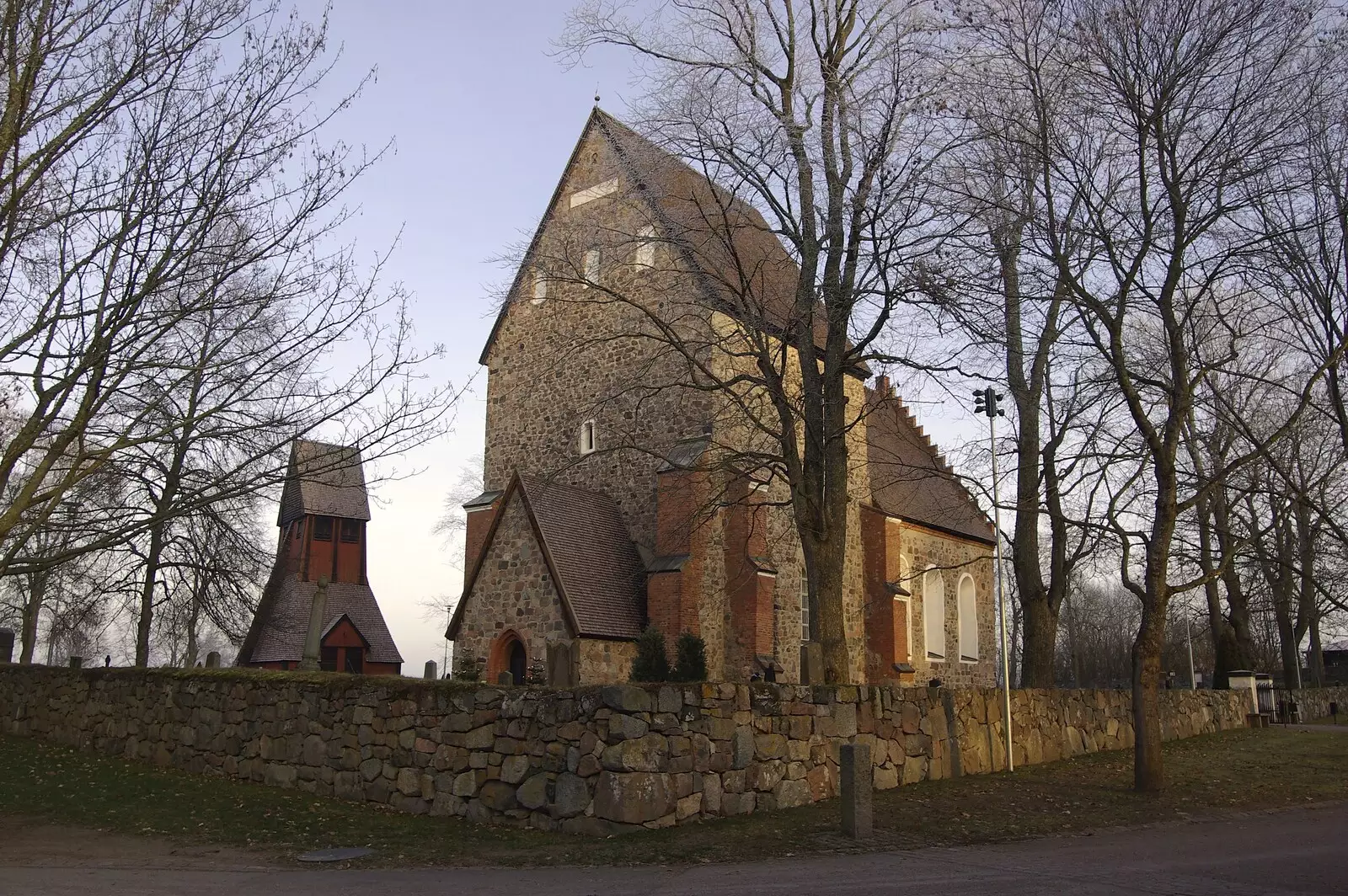 Another view of the church, from Gamla Uppsala, Uppsala County, Sweden - 16th December 2007