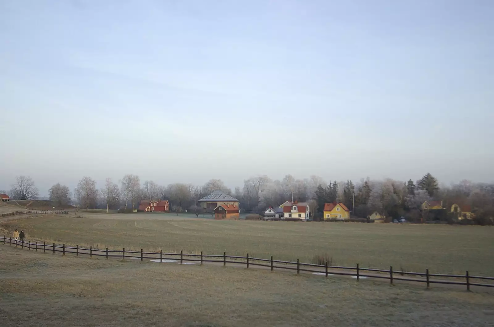 Buildings clustered around the museum, from Gamla Uppsala, Uppsala County, Sweden - 16th December 2007