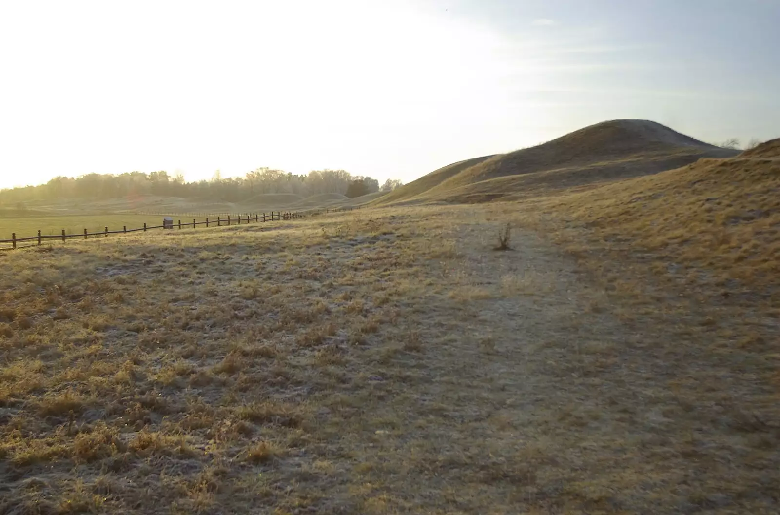 The burial mounds of the kings of Sweden, from Gamla Uppsala, Uppsala County, Sweden - 16th December 2007