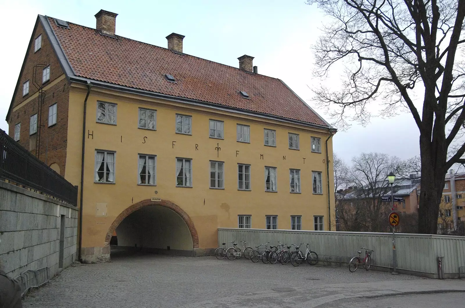 Old building, Uppsala, from Gamla Uppsala, Uppsala County, Sweden - 16th December 2007