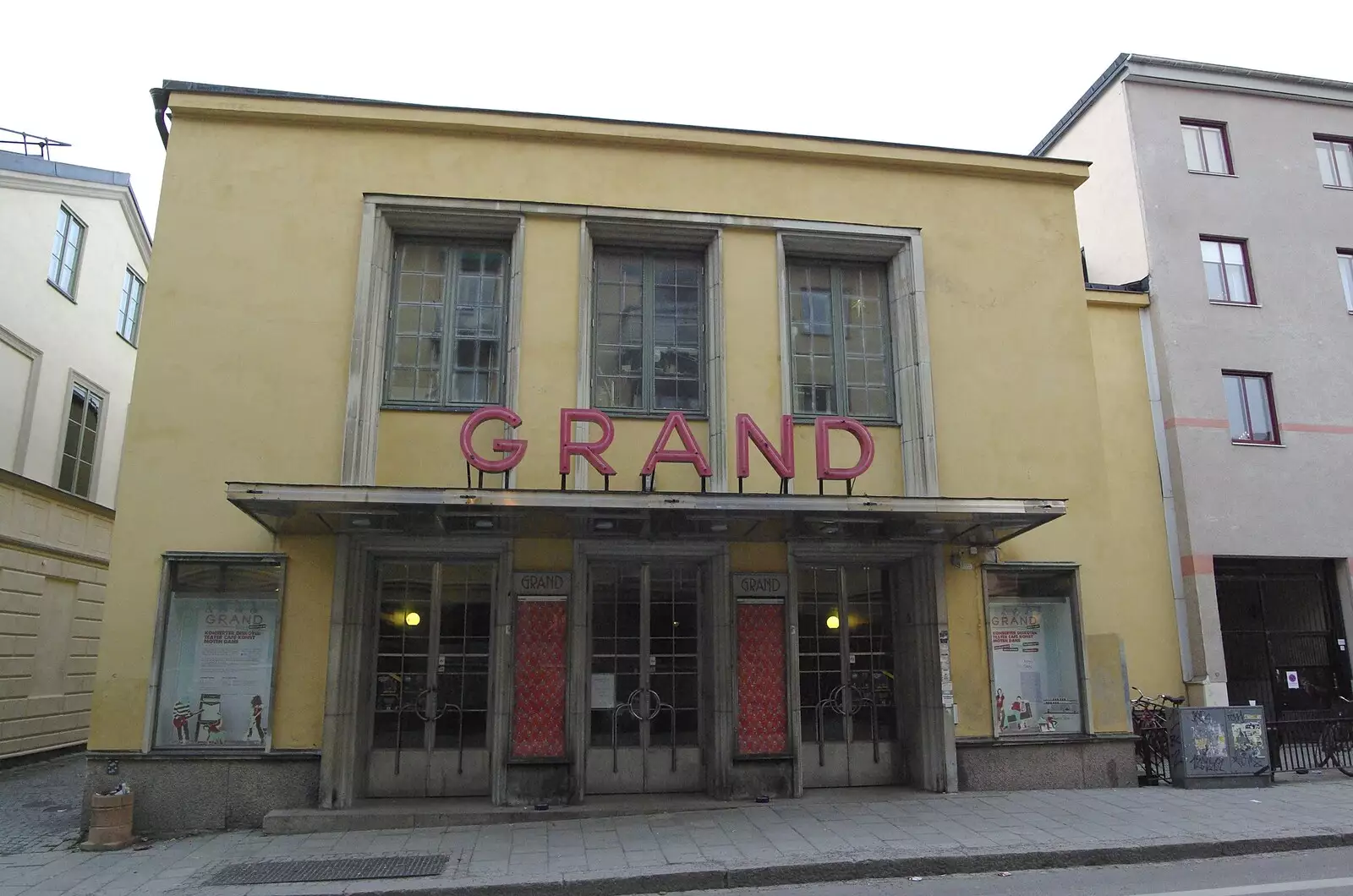 The old Grand Cinema, Uppsala, from Gamla Uppsala, Uppsala County, Sweden - 16th December 2007