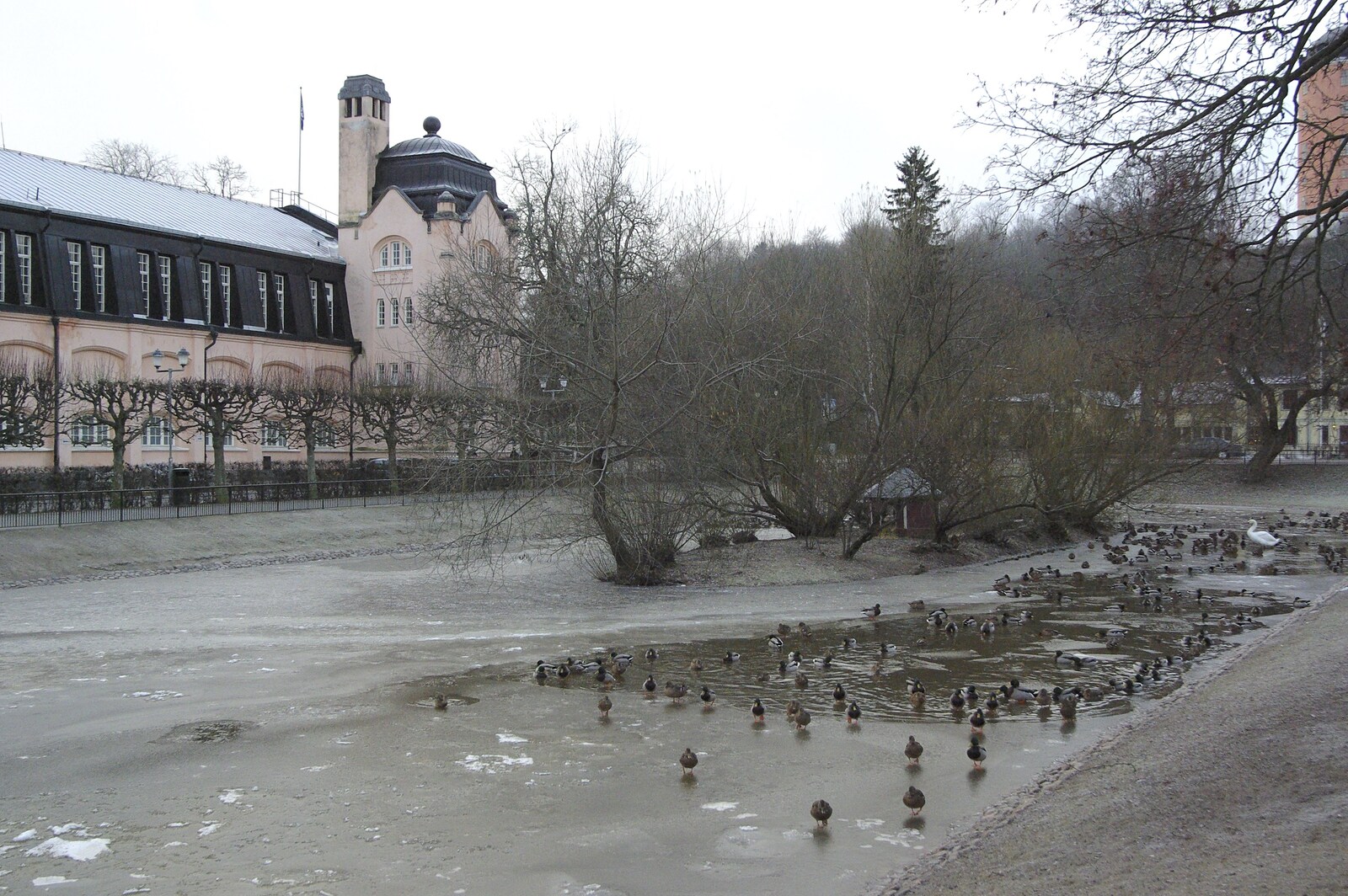 A frozen river from Gamla Uppsala, Uppsala County, Sweden - 16th December 2007