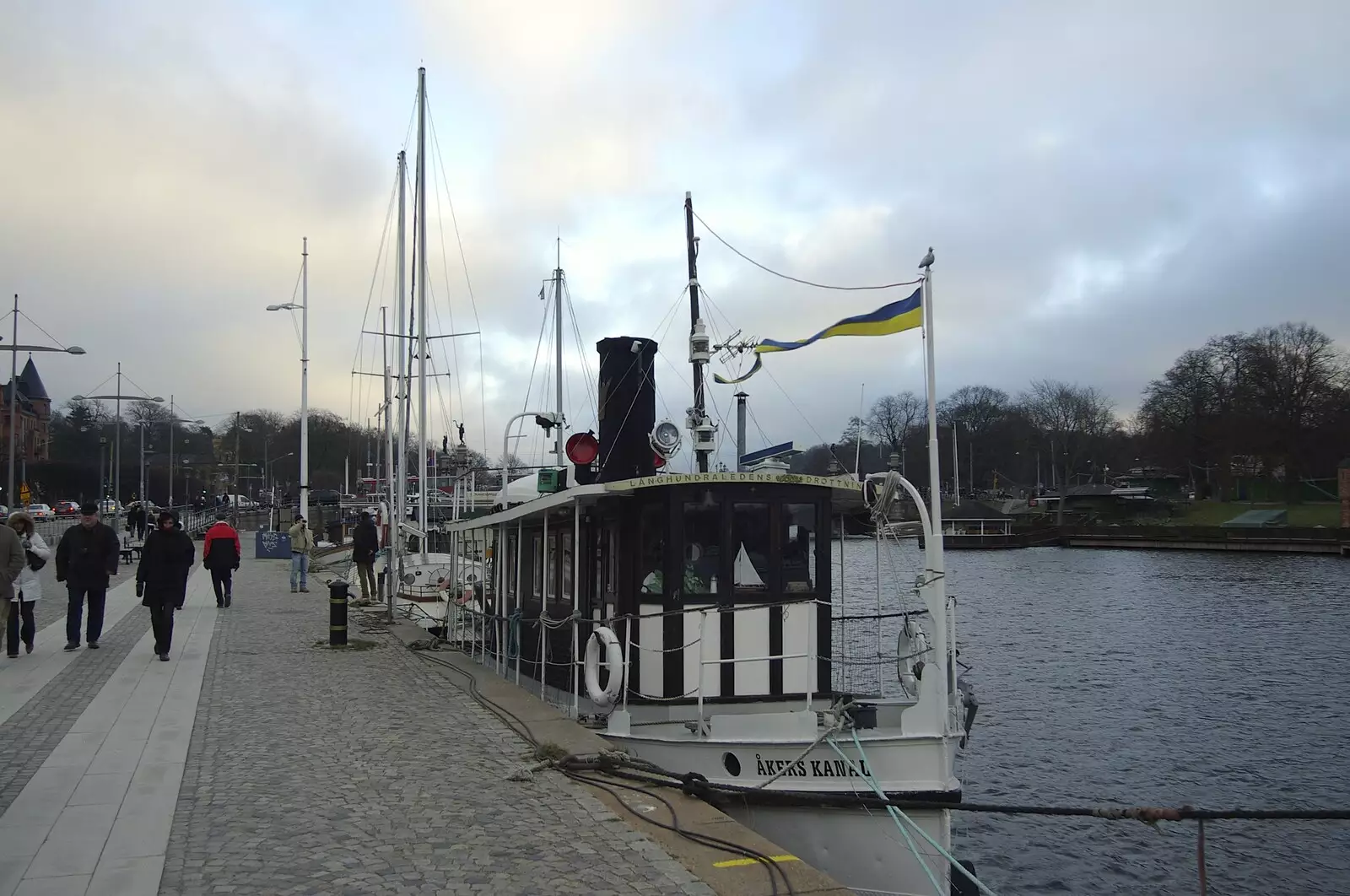 Boats on the quayside, from A Few Hours in Skansen, Stockholm, Sweden - 17th December 2007