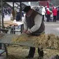 Working with wheat, A Few Hours in Skansen, Stockholm, Sweden - 17th December 2007