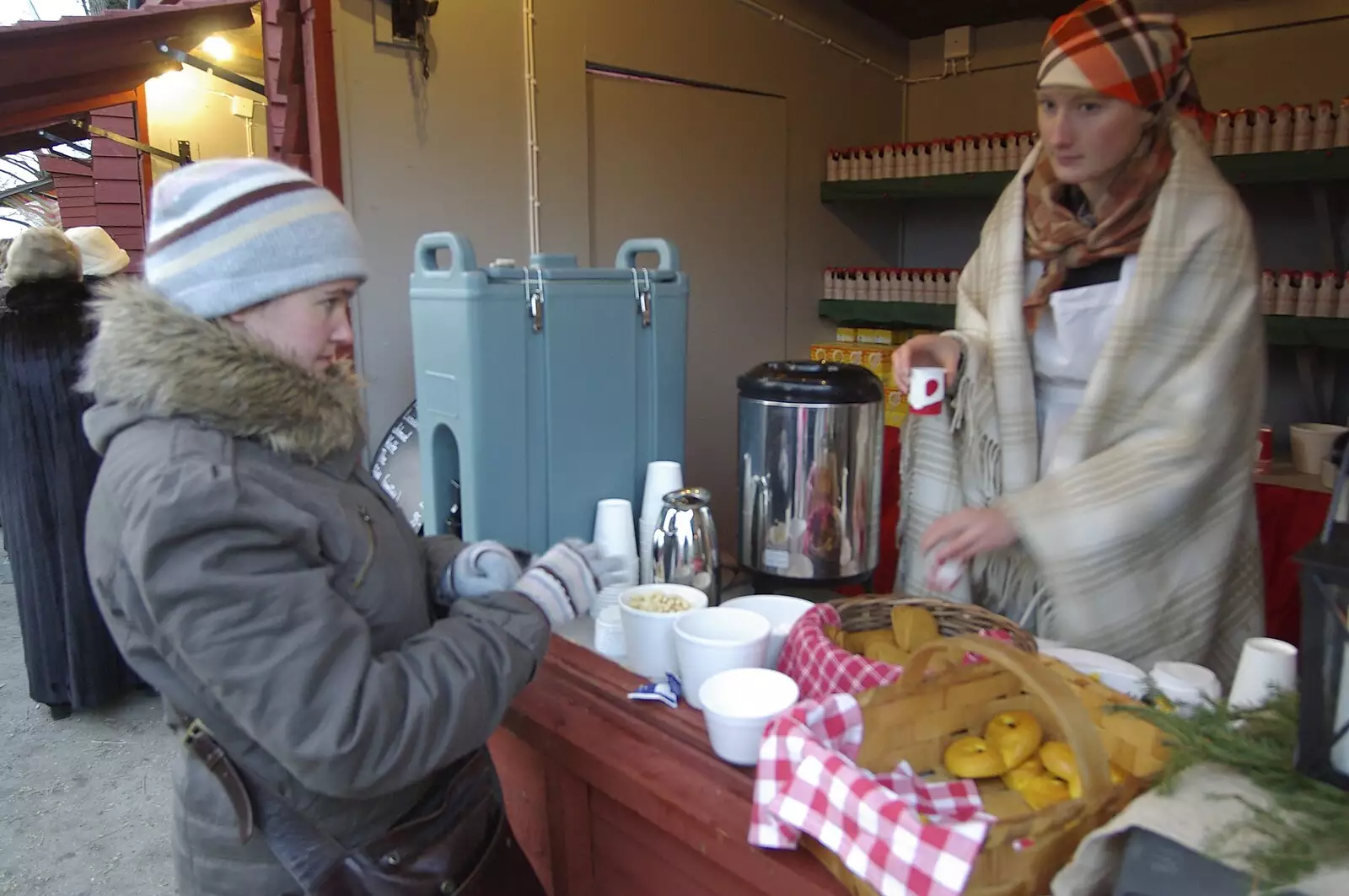 We stop off to warm up with a spot of Glügg, from A Few Hours in Skansen, Stockholm, Sweden - 17th December 2007