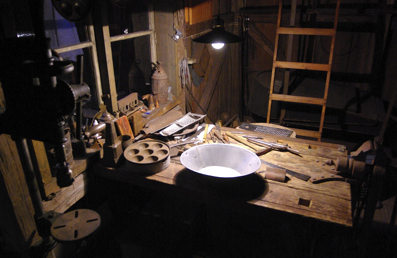 A metalworker's bench from A Few Hours in Skansen, Stockholm, Sweden - 17th December 2007