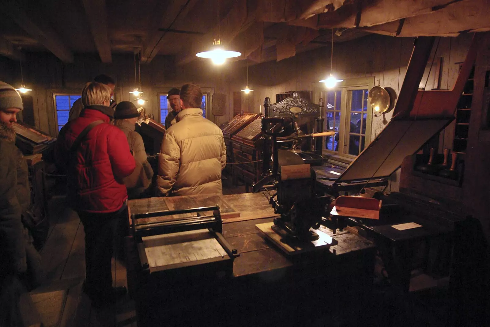 In a printing workshop, from A Few Hours in Skansen, Stockholm, Sweden - 17th December 2007