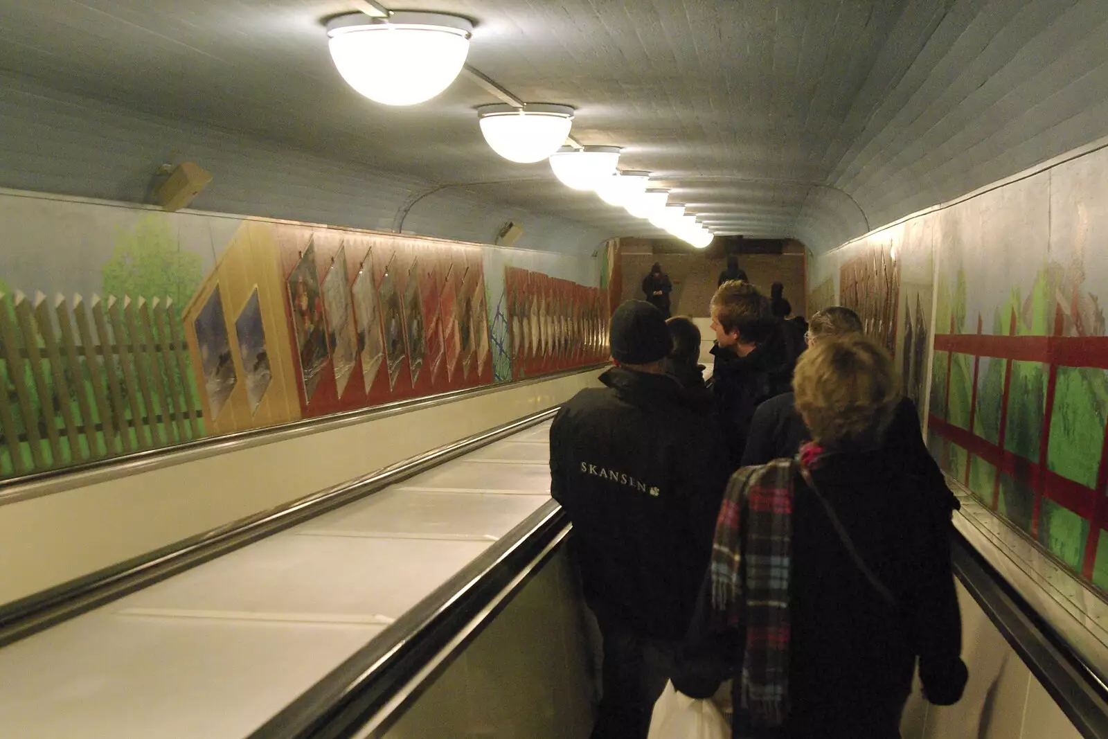 Down in a subway, from A Few Hours in Skansen, Stockholm, Sweden - 17th December 2007