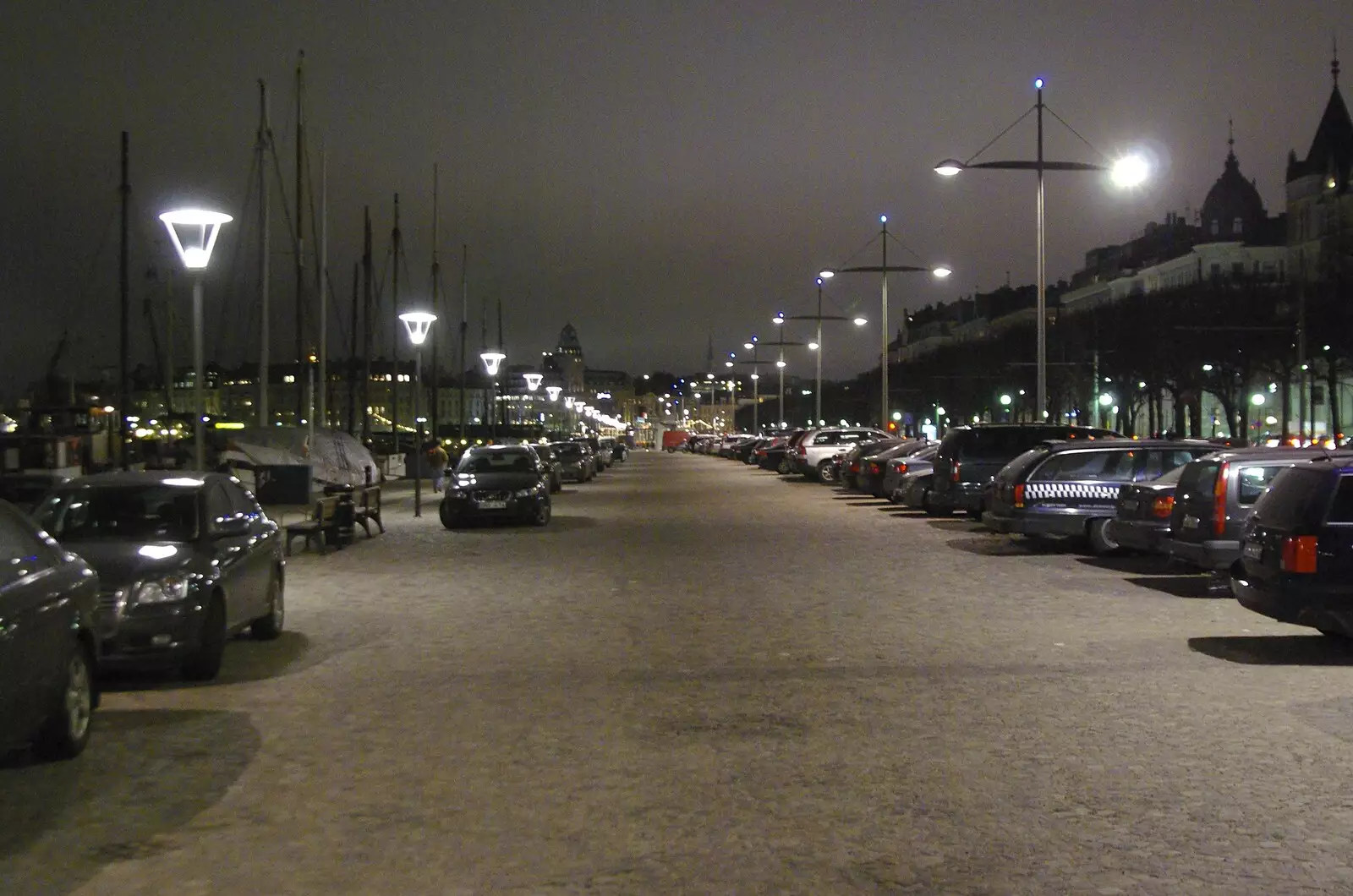 A car park somewhere, from A Few Hours in Skansen, Stockholm, Sweden - 17th December 2007