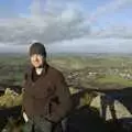 Nosher with Christmas beanie hat on Meldon Hill, Matt's Allotment and Meldon Hill, Chagford, Devon - 26th December 2007