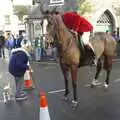 An old woman and her dog have a chat, A Boxing Day Hunt, Chagford, Devon - 26th December 2007