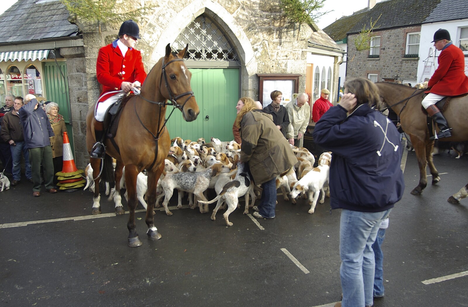 The pack of hounds from A Boxing Day Hunt, Chagford, Devon - 26th December 2007